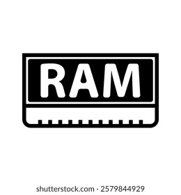 ram memory icon vector design templates