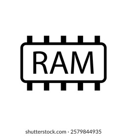 ram memory icon vector design templates