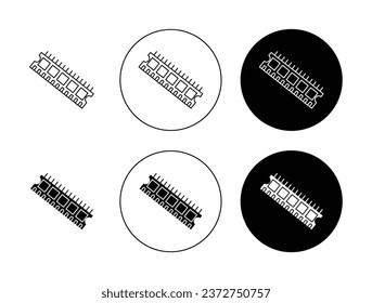 Ram memory Line Icon Set. Computer SSD icon suitable for apps and websites UI designs.