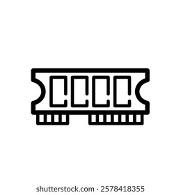  RAM memory - vector icon