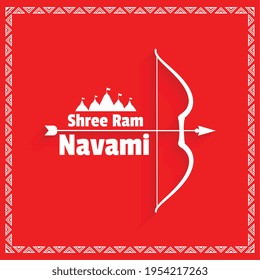 ram navami bow and arrow wishes background