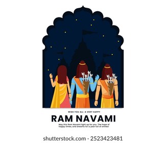 ram navami hindu festival celebração lorde rama sita e irmão laxman retornar ram mandir