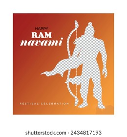 Ram navami illustration background design