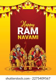 Ram navami indischer Festivalhintergrund 