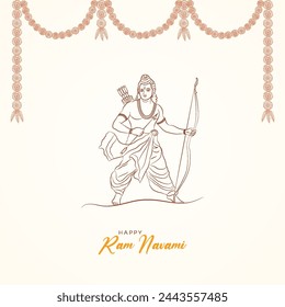 Ram Navami, poster, vector, Happy Ram Navami | Sri Rama Navami post, Social Media post,