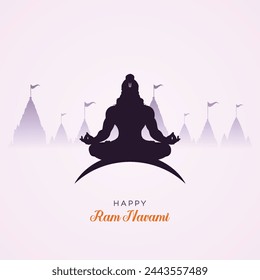 Ram Navami, poster, vector, Happy Ram Navami | Sri Rama Navami post, Social Media post,