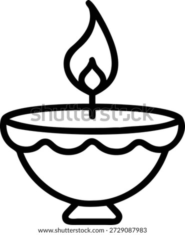 Ram Navami Traditional Lamp Icon