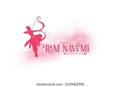 ram navami wishes card festival design