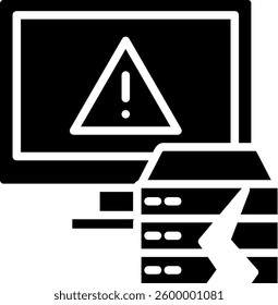 Ram Overflow Icon Glyph Vector Illustration
