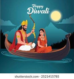 Ram Sita regresando a Ayodhya Diwali