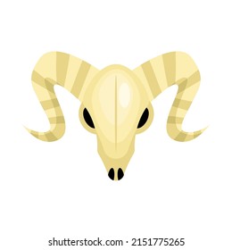 ram skull icon isolated vector