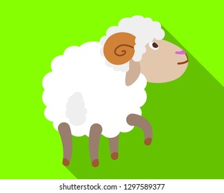 Ram smell icon. Flat illustration of ram smell vector icon for web design
