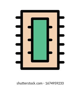 ram vector flat color icon 