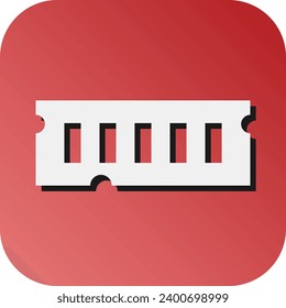 Ram Vector Glyph Gradient Background Icon For Personal And Commercial Use.
