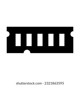 Ram Vector Glyph Icon For Personal And Commercial Use.
