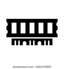 Ram Vector Glyph Icon For Personal And Commercial Use.
