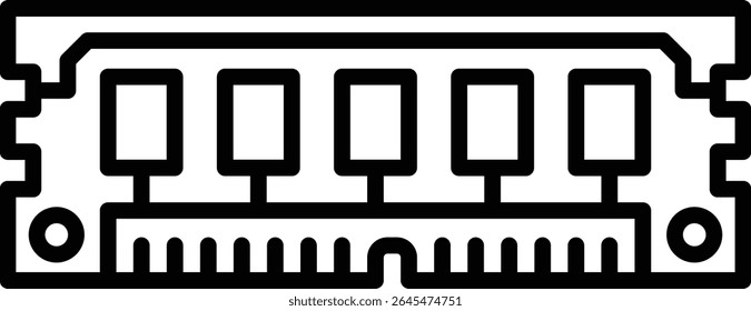 Ram vector icon. Can be used for printing, mobile and web applications.
