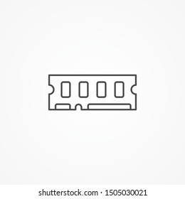 Ram vector icon sign symbol
