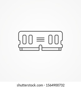 Ram vector icon sign symbol