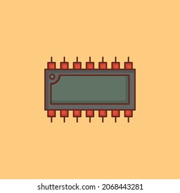 ram Vector illustration on a transparent background. Premium quality symbols.Vector line flat color icon for concept and graphic design.