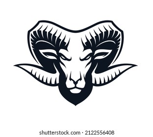 Ram Vector Logo On White Background Stock Vector (Royalty Free ...