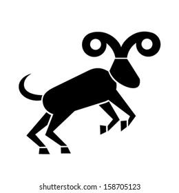 ram zodiac sign vector illustration