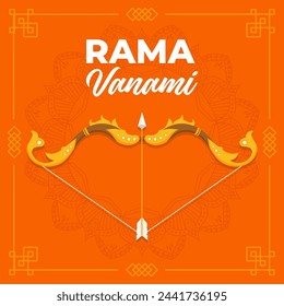 Rama Navami Illustration vector background. Vector eps 10