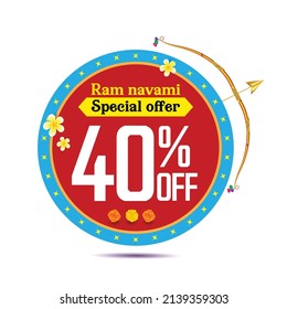 rama navmi special offer concept, decorated with festive elements