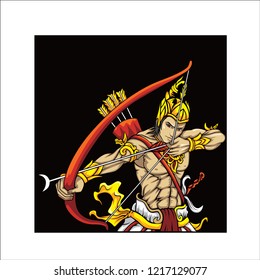 
Rama Shinta's culture from Javanese Indonesian vector design