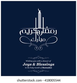 Ramada Kareem Mubarak Greeting card