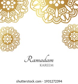 Ramadam kareem background with mandala ornaments. -  Vector.