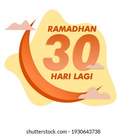 Ramadan 2021 countdown design vector