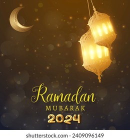banner ramadan 2024 con diseño de fondo marrón13