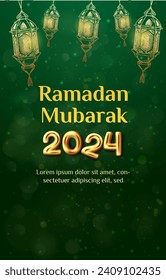 ramadan 2024 banner with green background design11