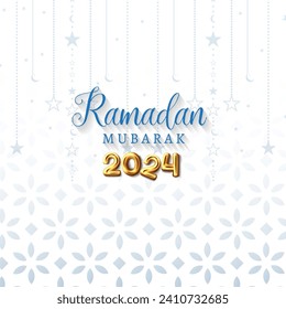 ramadan 2024 banner with white islamic background design076