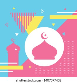 Ramadan Abstract Background Design Vector Illustration