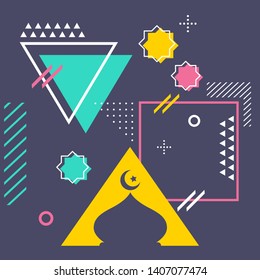 Ramadan Abstract Background Design Vector Illustration