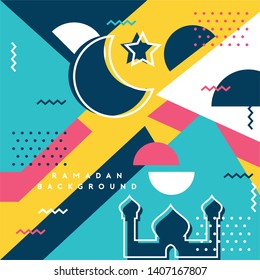 Ramadan Abstract Background Design Vector Illustration