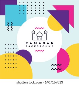 Ramadan Abstract Background Design Vector Illustration