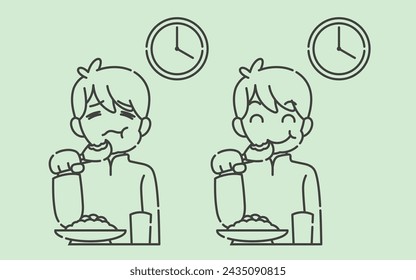 Ramadan activity boy vector arts. Islamic activities in daily. Cartoon character for kids