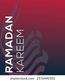 Ramadan Arabic Calligraphy Ramadan Mubarak, Ramadan Kareem, Typography Arabic with modern style for month of the quran ( Ramadan )