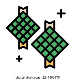 ramadan arabic islamic celebration icon set vector illustration tone color icon