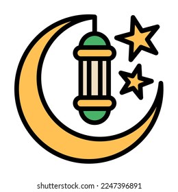 Aramisches arabisches Feiertagssymbol für Rmadan, Vektorgrafik-Tonsymbol
