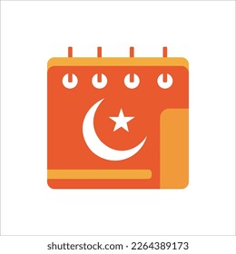 ramadan arabic islamic celebration icon set vector illustration tone color icon