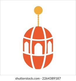 ramadan arabic islamic celebration icon set vector illustration tone color icon