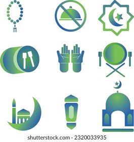 ramadan arabic islamic celebration icon silhouette style icon