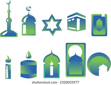 ramadan arabic islamic celebration icon silhouette style icon