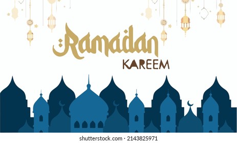 Ramadan art design style stock illustration