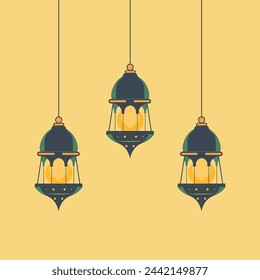 Ramadan Assets, Ramadan Vibes, Islamic background, Vector