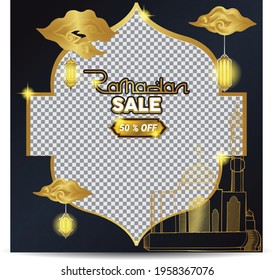 Ramadan atmosphere vector suitable for design template